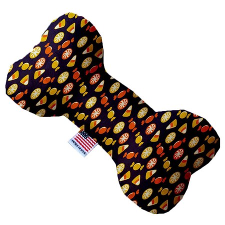 Mirage Pet Products Halloween Candy Confetti 8 in. Stuffing Free Bone Dog Toy 1344-SFTYBN8